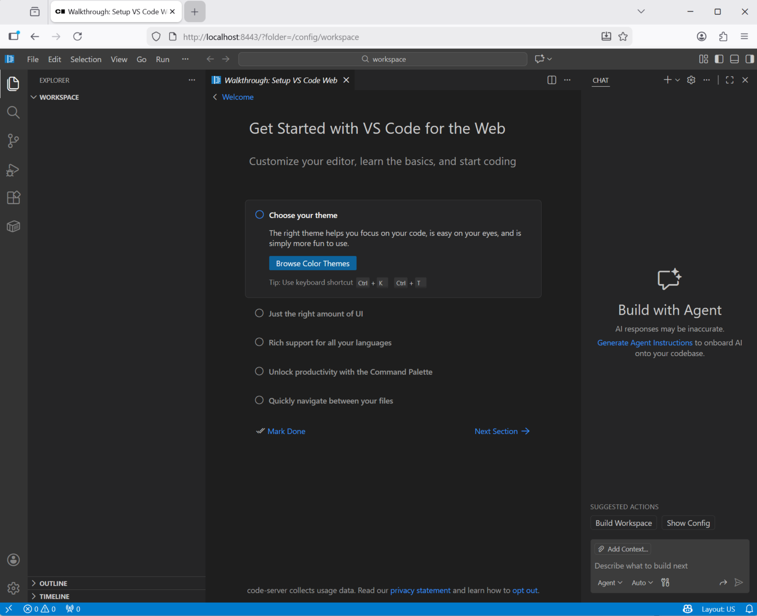 Migrated to VSCODE on docker – Justin Lim